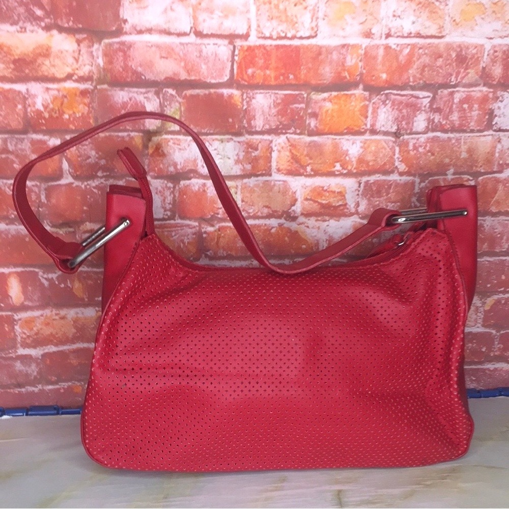 Nine West Red Perforated Shoulder Bag